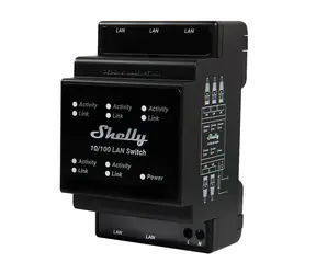 Shelly LAN Switch / Smart LAN Switch / für elektrische DIN-Schiene / 5x RJ45 / 110-230V