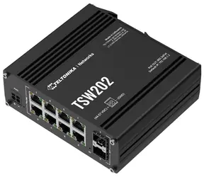 Teltonika TSW202 / 8x LAN 10/100/1000 / Industrie-Switch / 2x SFP / PoE 240W / IP30