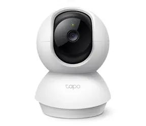 TP-LINK Tapo C200C weiß / Indoor-IP-Kamera / 1920 x 1080 / Blickwinkel 360° / Mikrofon & Lautsprecher / IR / Wi-Fi / microSD