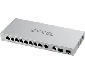 ZyXEL XGS1210-12 V2 / Desktop-Switch / 8x RJ45 1G / 2x RJ45 2,5G / 2x SFP+