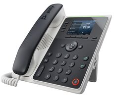 Poly Edge E220 schwarz / IP-Telefon / 16 Leitungen / 2,8" Display / BT / USB-C / 2x RJ-45 / PoE 