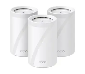 TP-LINK Deco BE65 (3er-Pack) weiß / Wi-Fi 7-System MESH BE9300 / Tri-Band / 2,4 GHz 574 Mbit/s / 5 GHz 2880 Mbit/s / 6 GHz 5760