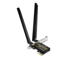 TP-LINK Archer TBE400E Schwarz / Wi-Fi 7 Bluetooth 5.4 PCIe-Adapter / Tri-Band / 2,4 GHz 688 Mbit/s / 5 GHz 2882 Mbit/s / 6 GHz 2
