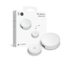 Flic Button Starter Kit weiß / Smart Multifunktionstaster / Matter / 1x CR2032
