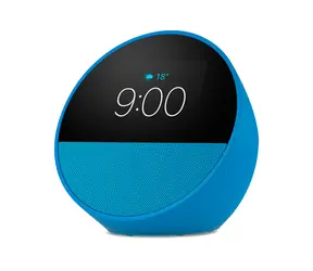 Amazon Echo Spot 2024 Blau / Smarter Wecker mit künstlicher Intelligenz Alexa / Wi-Fi / BT / Jack