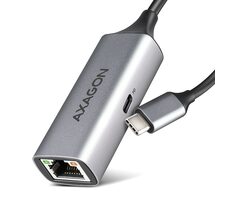 Axagon ADE-TXPD, USB-C 3.2 Gen 1 - Gigabit-Ethernet-Netzwerkkarte, Asix AX88179, PD 100 W, automatische Installation, Grau