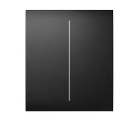 AJAX CenterButton (2-fach) - Zentrale zwei Tasten schwarz / Schalterabdeckung für LightSwitch