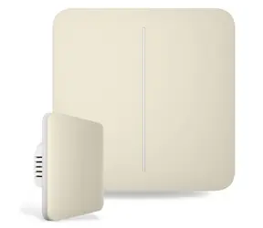 AJAX SoloButton (2-fach) - Solo-Taste für LightSwitch elfenbeinfarben