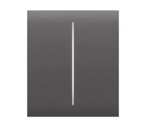AJAX CenterButton (2-fach) - Mitteltaster für LightSwitch grau