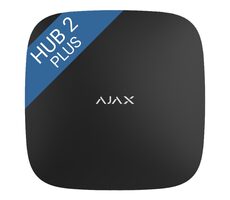 AJAX Hub 2 PLUS (8EU/ ECG) ASP schwarz (38244) / Erweitertes zentrales Bedienfeld / 2x SIM LTE + Ethernet + Wi-Fi 