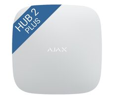 AJAX Hub 2 PLUS (8EU/ ECG) ASP weiß (38245) / Erweitertes zentrales Bedienfeld / 2x SIM LTE + Ethernet + Wi-Fi 
