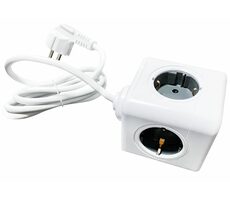 Technaxx TX-195 PowerCube / Hub / 4X Steckdose / 2xUSB / 140 cm