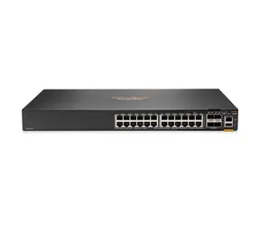 HPE Aruba CX 6200F Switch / 24x Gigabit RJ45-Anschlüsse / 4X 10Gigabit SFP+-Anschlüsse / PoE