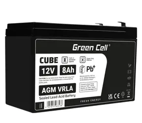Green Cell AGM Batterie 12V 8Ah