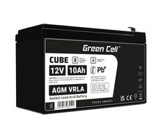 Green Cell Sicherheits-Wartungsfreie Batterie AGM VRLA 12V 10Ah / für USV-Anlagen
