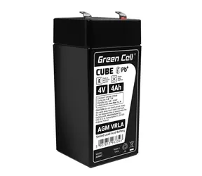 Green Cell Wartungsfreie Batterie AGM VRLA 4V 4Ah / für Alarmanlagen | Registrierkassen und Spielzeug