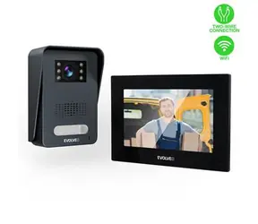 Evolveo DoorPhone AP1-2 schwarz / Kabelgebundene Video-Türsprechanlage mit Anwendung