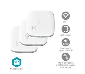 Nedis WIFIDS21WT3 / Smarter Rauchmelder / WLAN / SmartLife 