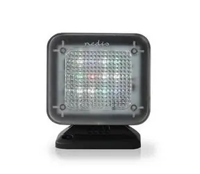 Nedis TV-Broadcast-Simulator, Schwarz / Stromversorgung über USB / LED-Leuchten / 3 W