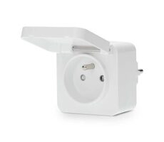 Nedis SmartLife Smart-Steckdose / Zigbee 3.0 / IP44 / Leistungsmesser / 3680 W / Android & iOS 