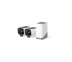 Anker Eufy S3 Pro weiß / Outdoor IP-Kamera mit Solarladung / 2x Kamera + HomeBase 3 Einheit / 4K