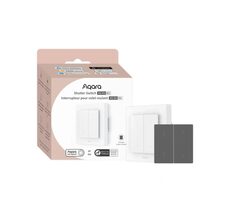 Aqara Rollladenschalter H2 EU Kit (DS-K02D) Rollladenschalter weiß / Zigbee und Gewinde 