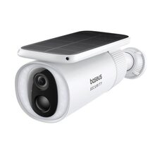 Baseus Security S1 2K weiße Außenkamera / solarbetrieben / 2304 x 1296 DPI / 145° Betrachtungswinkel / WLAN / IP67