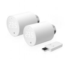 Shelly Blu TRV Thermostatkopf (2 Stück) + Blu Gateway Gen. 3 weiß / 2x Smart Thermostatkopf + BT Gateway