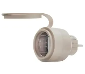 Shelly Outdoor Plug S Gen3 Intelligente Außensteckdose beige / WLAN / Bluetooth / Verbrauchsmessung