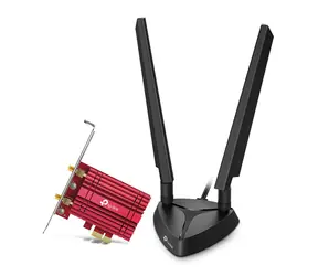 Ausgepackt - TP-LINK Archer TXE75E / Wi-Fi PCI-E Adapter AX5400 / 2,4 GHz 574 Mbit/s / 5 GHz 2402 Mbit/s / PCI-Express x1 / ausgepackt