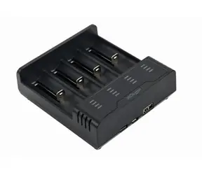 Gembird BC-USB-02 Akkuladegerät für 4 Stück / Ni-MH + Li- ION