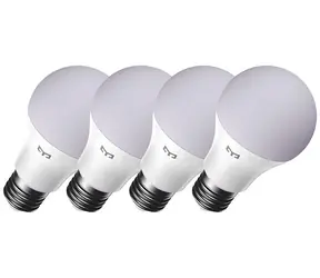 Yeelight W4 E27 Farblampen, 4 Stück / SMART Glühbirne / 9 W / 2700-6500 K / WLAN