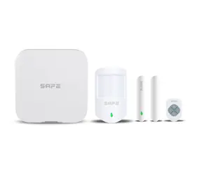SAFE Starter Kit weiß / Komplettes Starterset für die Sicherheit von Wohnungen, Häusern oder Büros / LAN / WLAN / 2 SIM-Karten / 150 Kanäle