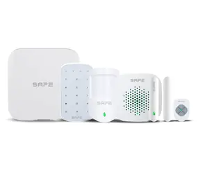 SAFE Starter Kit PLUS weiß / Komplette Sicherheitslösung für Wohnung/Haus/Büro / LAN / WLAN / 2xSIM / 150 Kanäle