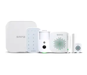 SAFE Starter Kit Cam PLUS weiß / Drahtloses Sicherheitsset mit Fotoverifizierung / LAN / WLAN / 2xSIM / 150 Kanäle