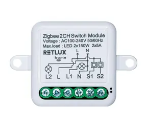 Retlux RSH 306 SMART Unterputzrelais 2x 5A / Zigbee 3.0