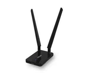 Ausgepackt - Asus USB-AC58 / USB-WLAN-Adapter / AC1300 / 2,4 GHz + 5 GHz / 400 + 867 Mbit/s / USB 3.0 / 2 Antennen / ausgepackt