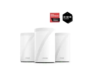 TP-LINK Deco BE68 (3er-Pack) weiß / Wi-Fi 7 Mesh-System BE14000 / Tri-Band / 688+4324+8647 Mbit/s
