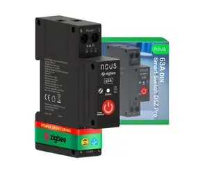 Nous D5Z Pro Zigbee DIN SMART Switch Modul 32 A Dauerstrom/63 A Kurzzeitstrom / 1 Kanal / mit Verbrauchsmessung