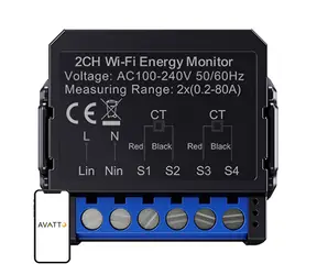 Avatto WPM16-2 Intelligenter bidirektionaler WLAN-Stromzähler