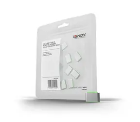 Lindy 40438 USB-C-Anschlussblocker ohne Schlüssel, grün / 10 Stück
