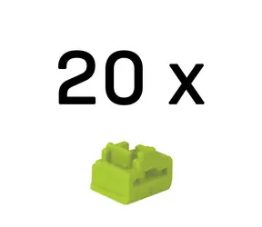 Lindy 47895 RJ-45 Portblocker ohne Schlüssel grün / 20 Stück.