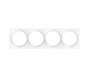 Fibaro Walli Vierfach-Abdeckplatte FG-Wx-PP-0009 / Vierfachrahmen für Walli-Schalter, weiß