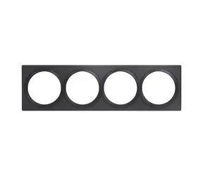Fibaro Walli Vierfach-Abdeckplatte FG-Wx-PP-0009-8 / Vierfachrahmen für Walli-Schalter, grau