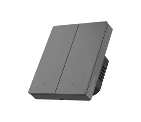 Sonoff SwitchMan Smart-Wandschalter M5 Matter Dunkelgrau / 2 Tasten / 80 mm  
