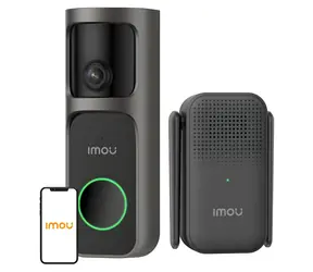 Unverpackt - IMOU Doorbell 3 Kit schwarz / Video-Türklingel / 4 MP / WLAN / 5000 mAh Akku / unverpackt