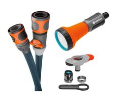 Gardena 18490-20 Liano Extreme Textilschlauch 13 mm (1/2") - Länge 10 m / Set - Innenadapter / Modell 2023