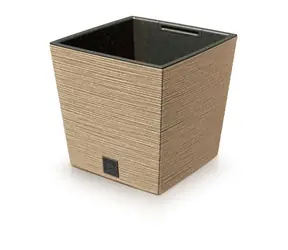 Prosperplast FURU SQUARE LOW ECO WOOD 30 cm naturo / Blumentopf 