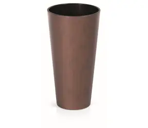 Prosperplast TUBUS SLIM CORTEN Patinastahl 30 cm / Blumentopf 
