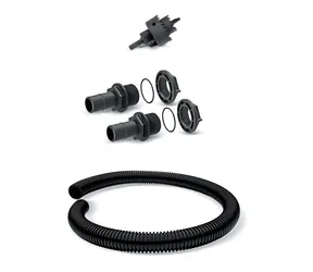 Prosperplast ICANSET 8 (4 Teile) Verbindung von 2 Fässern / Verbindungsschlauch zur Regentonne 